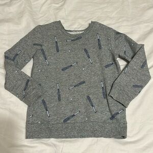 Miles the Label baseball crewneck sweatshirt
